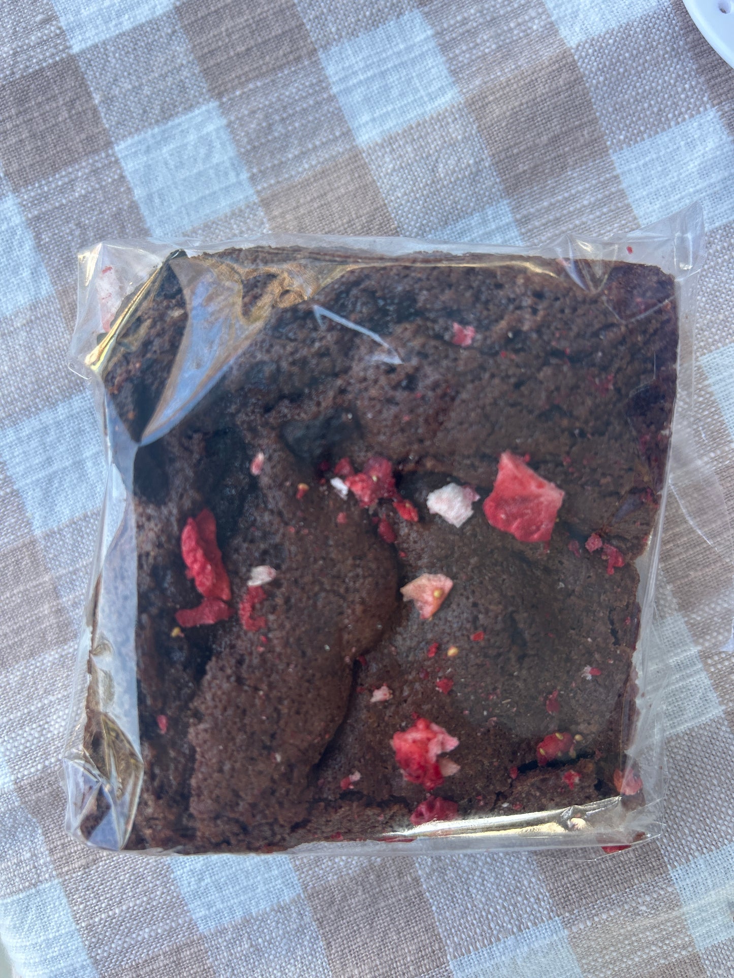 Chocolate Strawberry Brownie